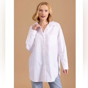 Le Marais White Button-Up Shirt